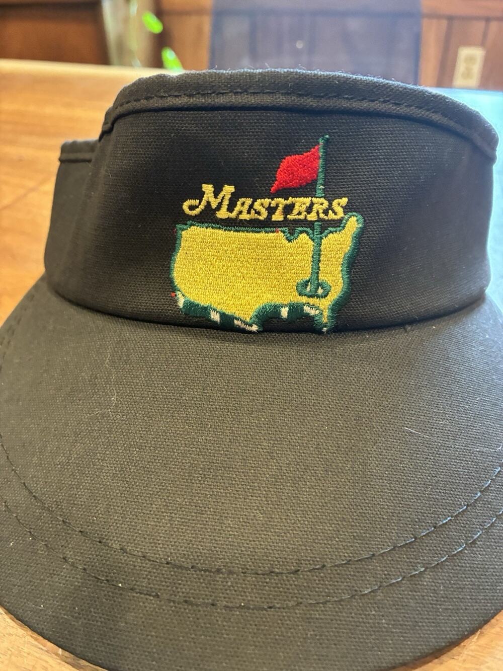 Vintage Masters Augusta National Visor Black American‎ Needle Hat